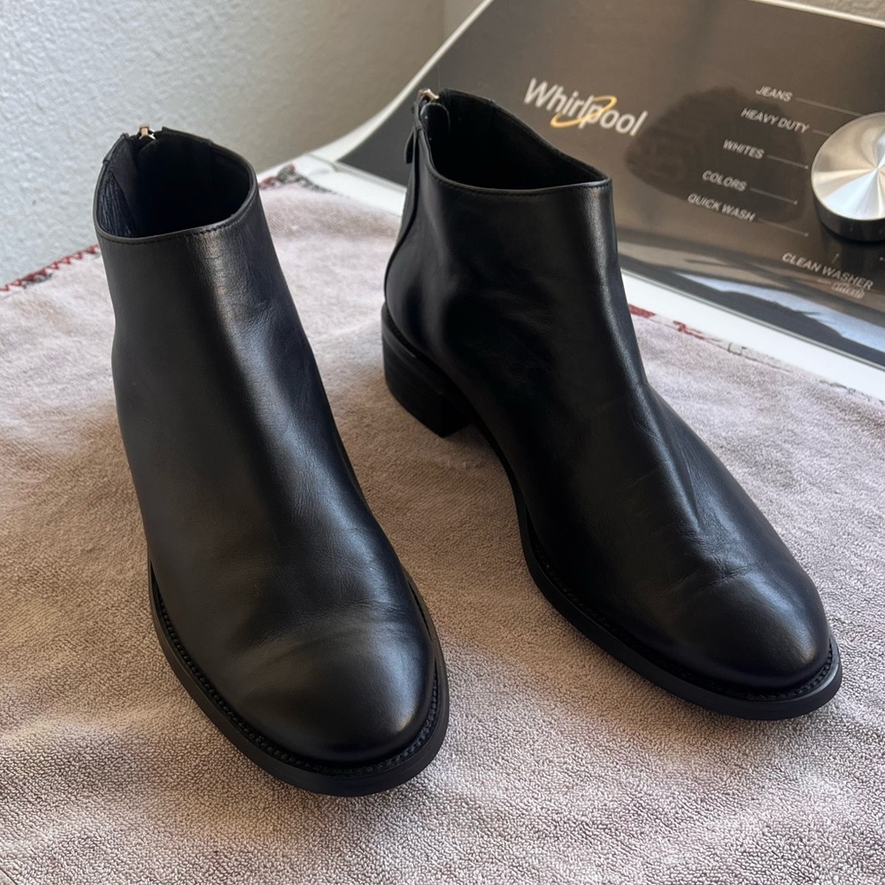 Alexander Wang Black Leather Booties
